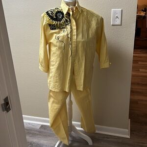 2-Piece Linen Pantsuit